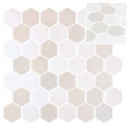 Hex XL Hexagon Blend "Stoneglass Opalo White"